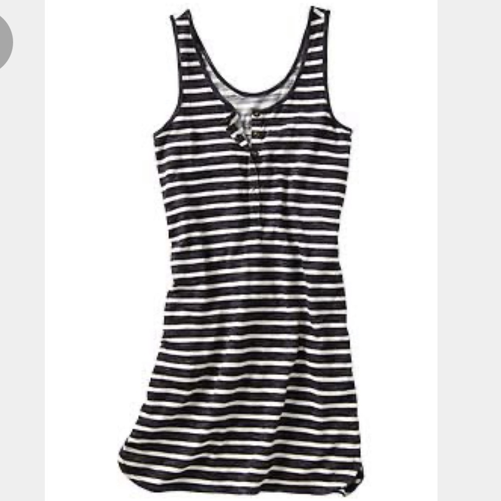 🚫SOLD🚫 Gap Dress Striped Sleeveless Henley Dress
